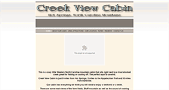 Desktop Screenshot of creekviewcabin.com